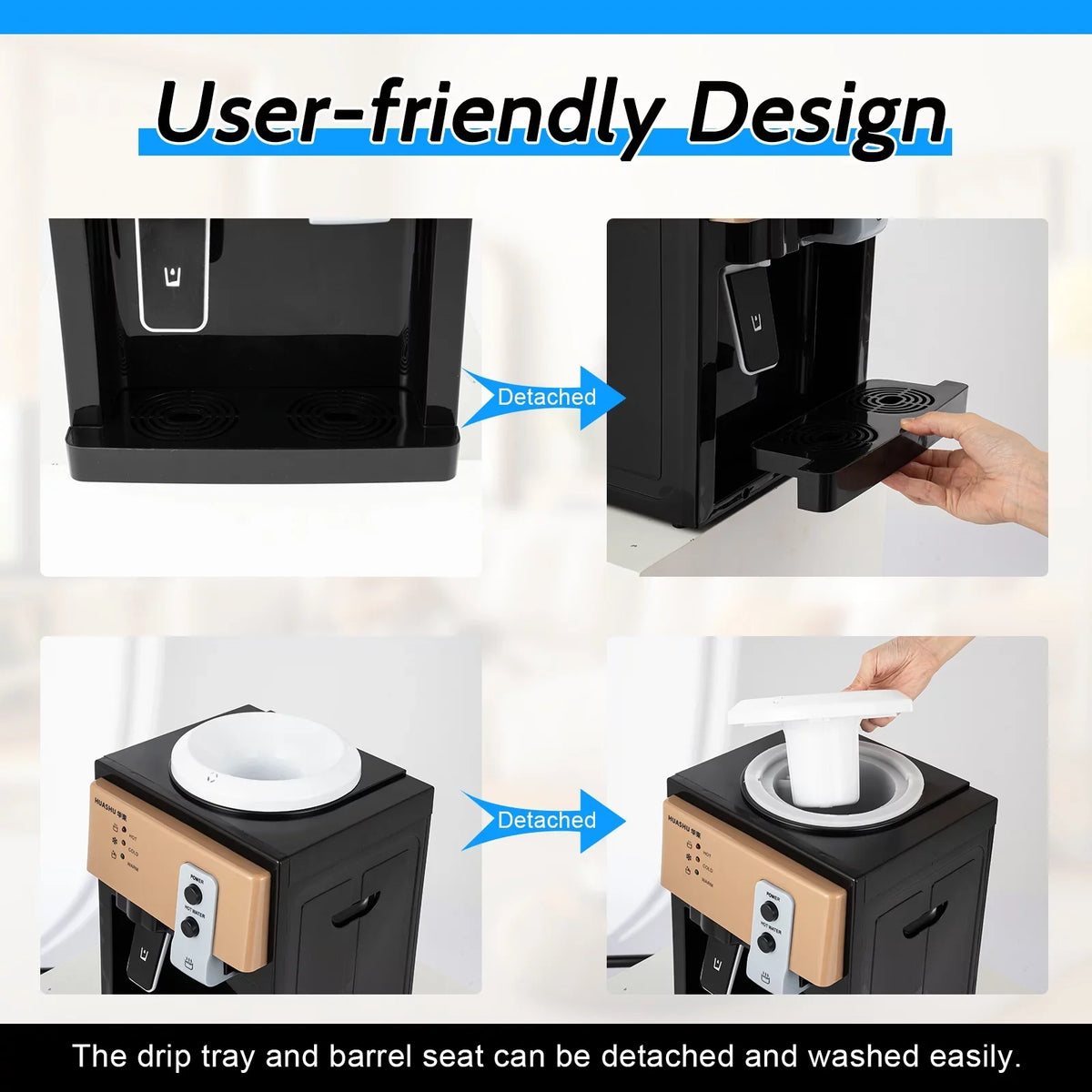 Oukaning liquid Dispenser 110V 5 Gallon Top Loading Hot & Cold liquid Home Office