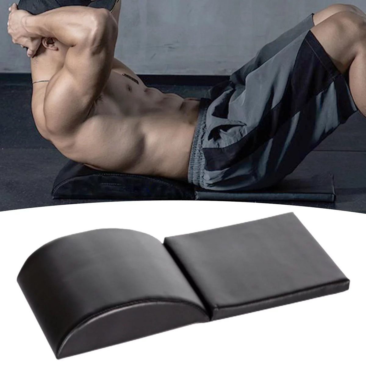 Foldable Ab Exercise Mat Abdominal Core Trainer Pad Back Support Situp Tailbone Sit up Cushion for Gym Training