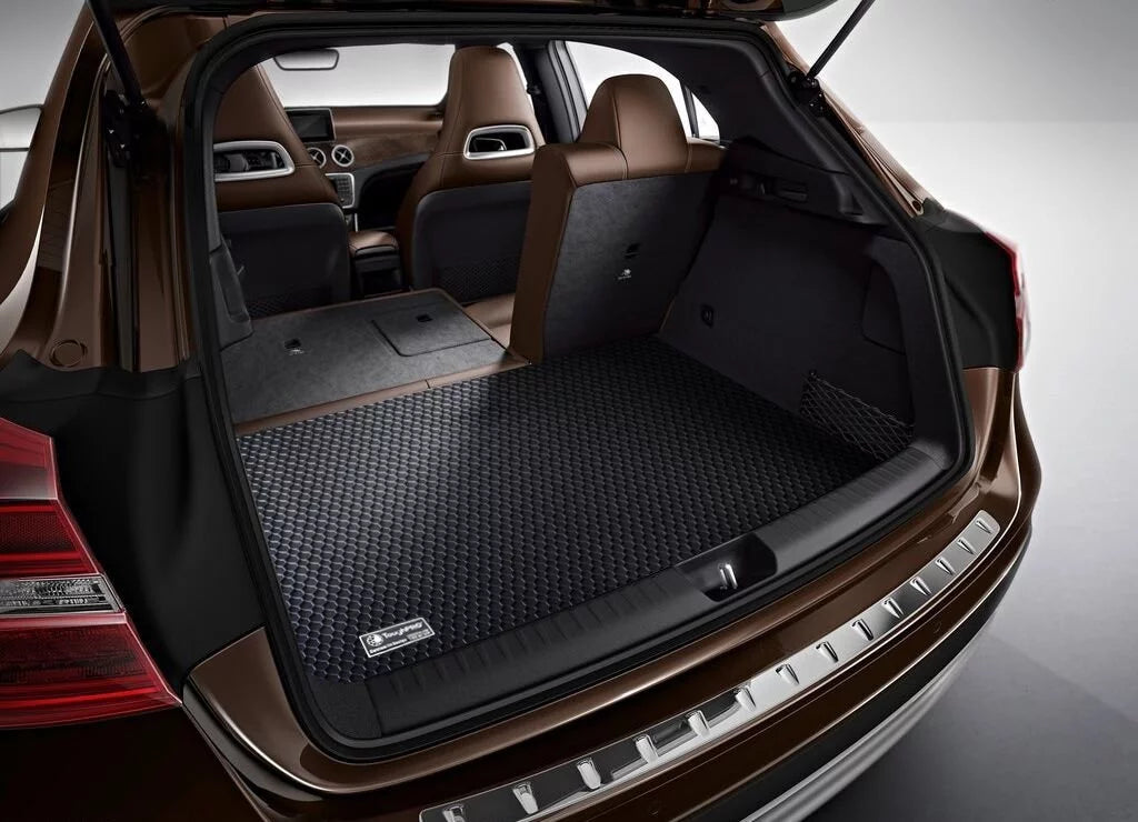 ToughPRO - Trunk Mat suitable with  Camry - All atmospheric conditions Heavy Duty (Made in USA) - Black Rubber - 2013