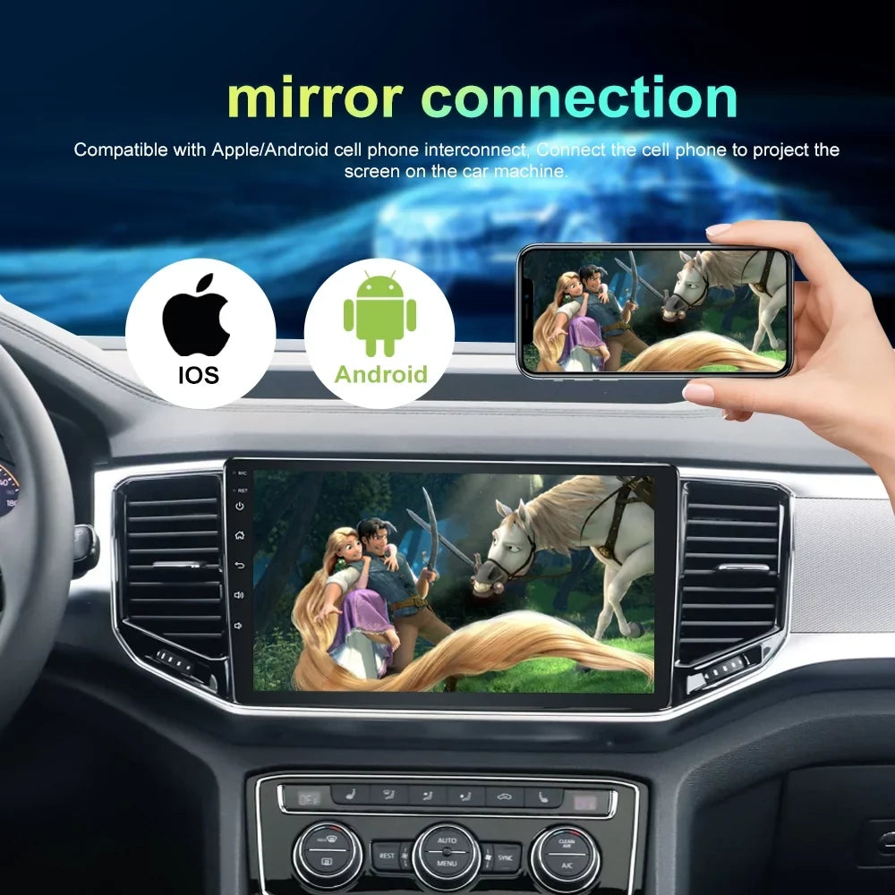 For  Tacoma N300 2016-21 Head Unit Android 13 Radio 4+32GB with Carplay GPS Bluetooth Backup Camera