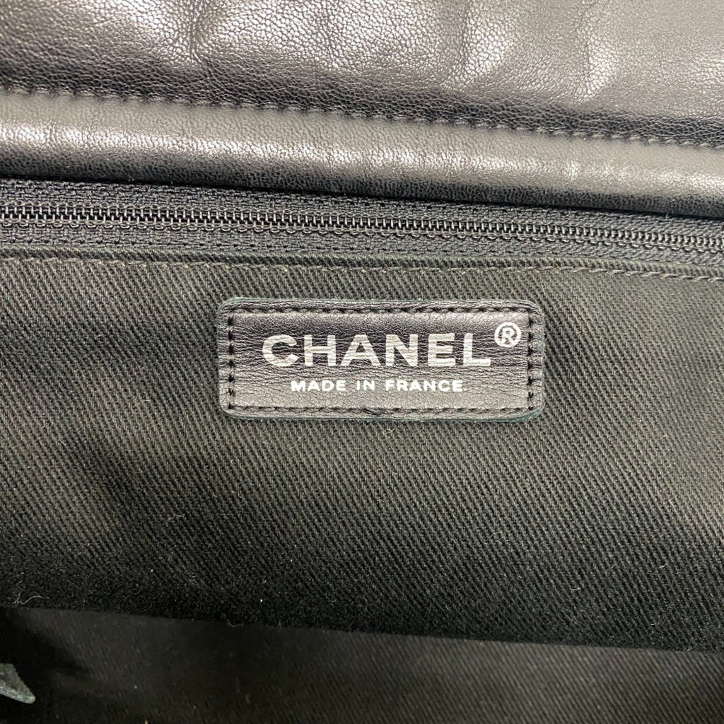 Pre-Owned CHANEL Bubble Quilt Chain Shoulder Coco Mark Handbag Black Women's Z0005974 (Fair)