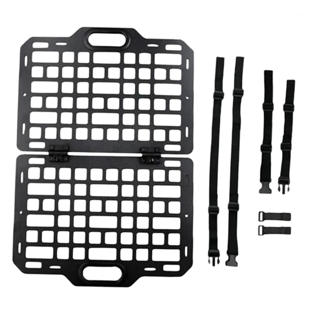 AMLESO Auto Seat Back Organizer Modular Storage Molle Panel Car Seatback Hanging Plate Auto Seat Panel for Automotive Truck Parts