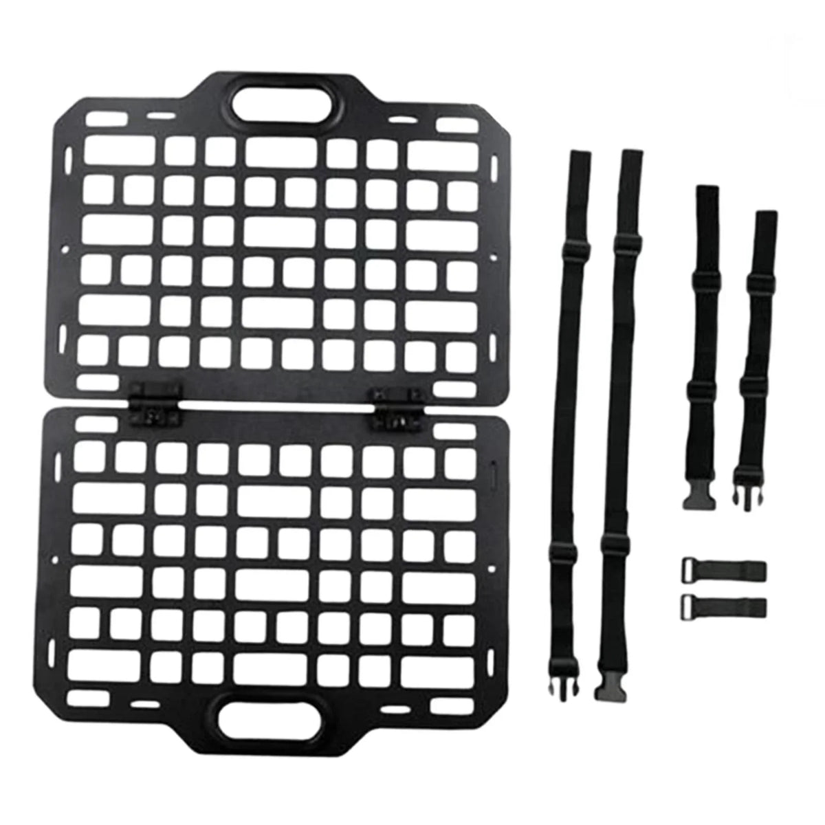 AMLESO Auto Seat Back Organizer Modular Storage Molle Panel Car Seatback Hanging Plate Auto Seat Panel for Automotive Truck Parts