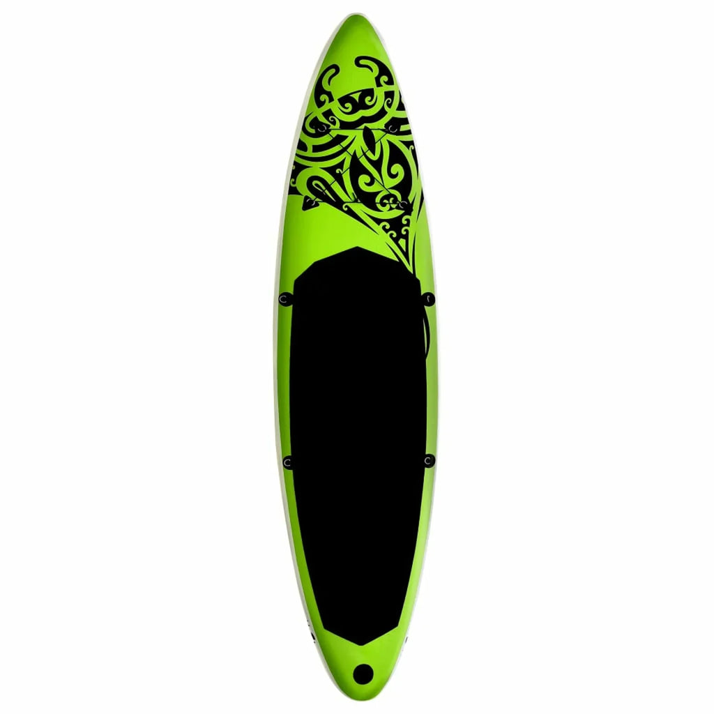 Suzicca Inflatable Paddleboard Set 120.1"x29.9"x5.9" Green