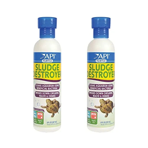 API Turtle Products: Sludge Remover to Clean Aquarium, moisture Conditioner to Make Tap liquid Safe for Turtles, TURTLEFIX Reme - 2 Pack