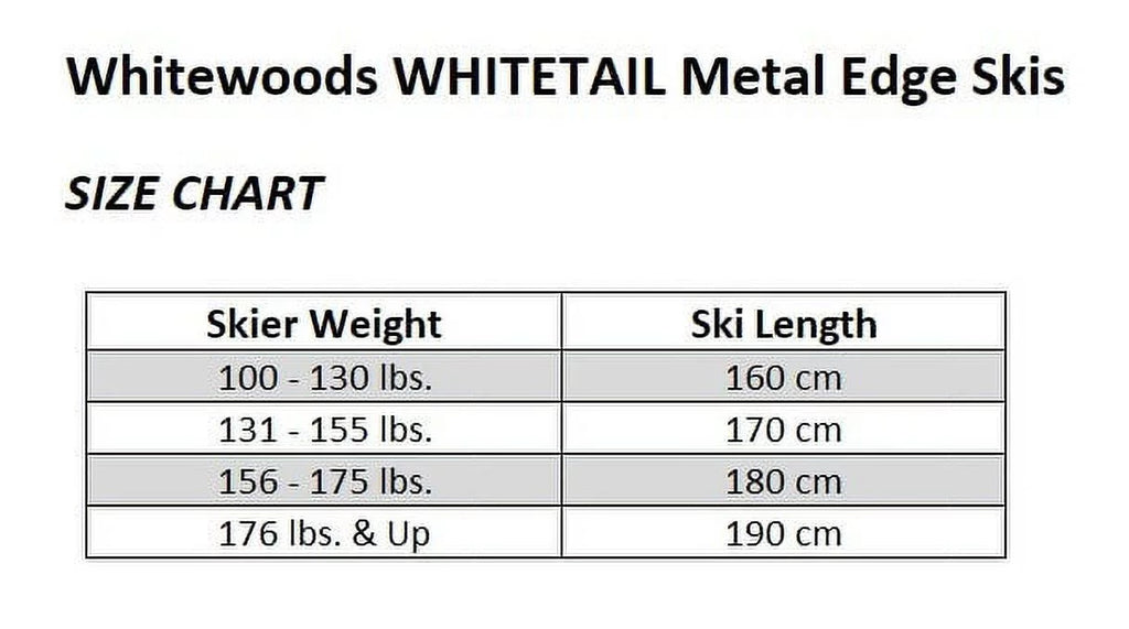 Whitewoods WHITETAIL Adult Metal Edge Cross Country Skis, Rottefella NNN Binding