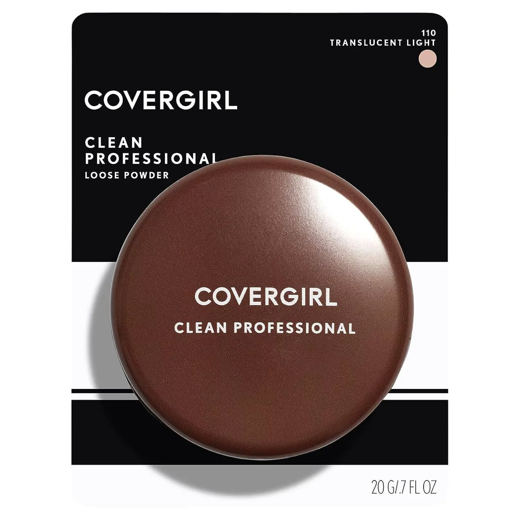 COVERGIRL Professional Loose Finishing Powder, Translucent Light Tone, Sets Makeup, Controls Shine, Won`t Clog Pores, 0.7 Ounce (Packaging May Vary)
