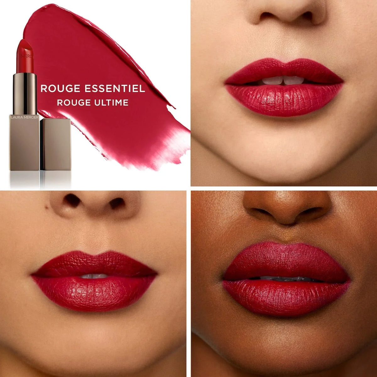 Laura Mercier Rouge Essentiel Silky Cream Lipstick - Rouge Ultime - classic red