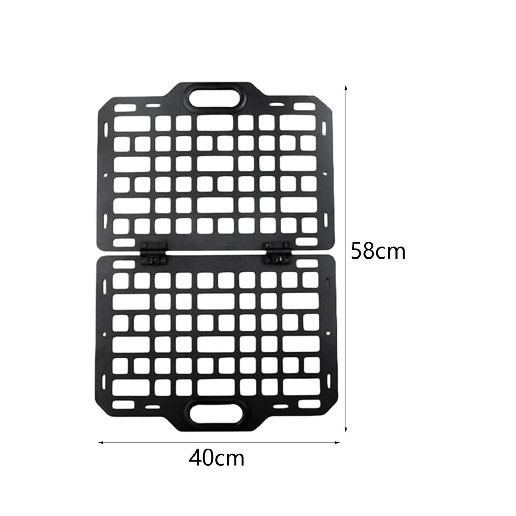 AMLESO Auto Seat Back Organizer Modular Storage Molle Panel Car Seatback Hanging Plate Auto Seat Panel for Automotive Truck Parts