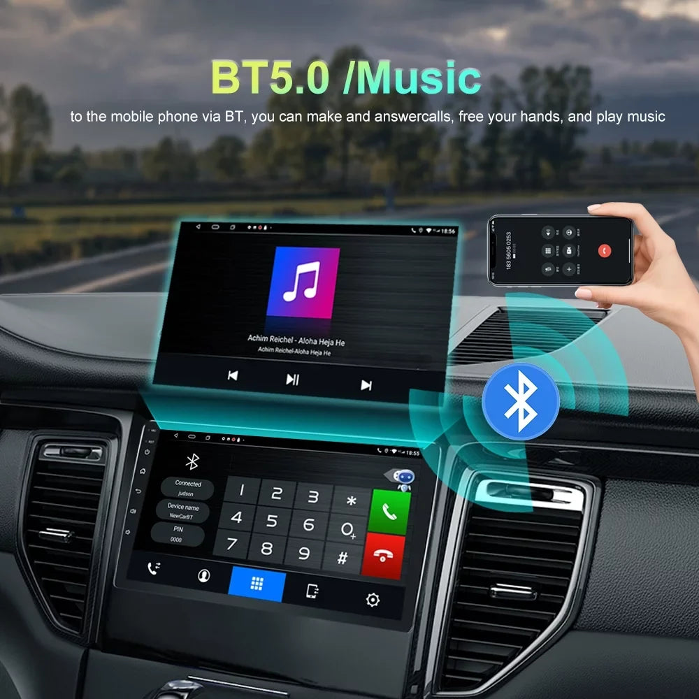 For  Tacoma N300 2016-21 Head Unit Android 13 Radio 4+32GB with Carplay GPS Bluetooth Backup Camera