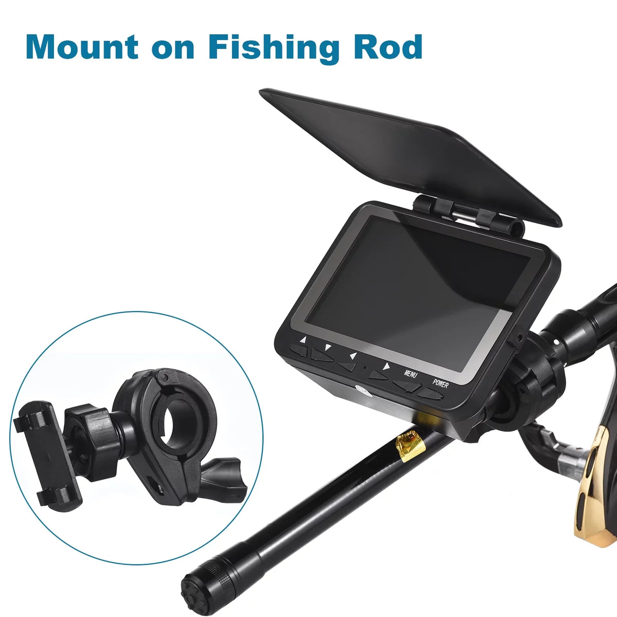 Arealer 15M/30M 1200TVL Underwater Fishing Camera Fish Finder 4.3'' LCD8PCS IR LED Night Vision Camera for Ice ship Fishing