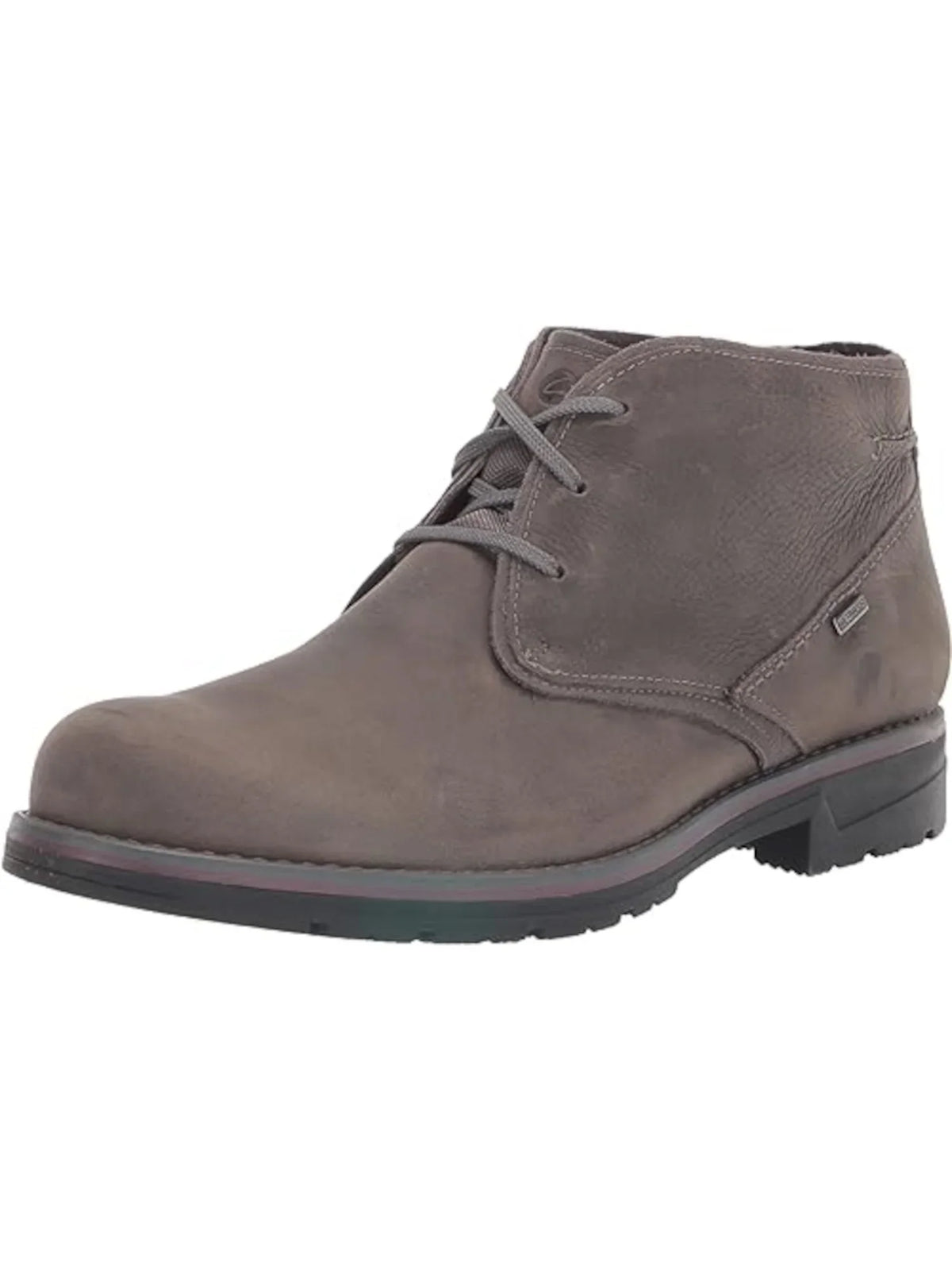 COLLECTION BY CLARKS Mens Gray moisture protected Cushioned Removable Insole Morris Peak Round Toe Lace-Up Leather Chukka Boots 9.5 M