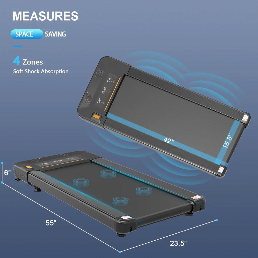 Compact Under Desk Treadmill - 70.0 - Stay active and productive with our durable treadmill!