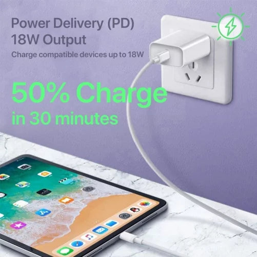6ft USB-C Cable PD Type-C 18W Fast Home Charger w Holster Rugged Case Belt Clip for Nokia X100, G10 G300 - Nubia RedMagic 5S - OnePlus 7T, 6T, 8, 6, 9, Nord N200 5G N100 N10 5G, Pro, UW