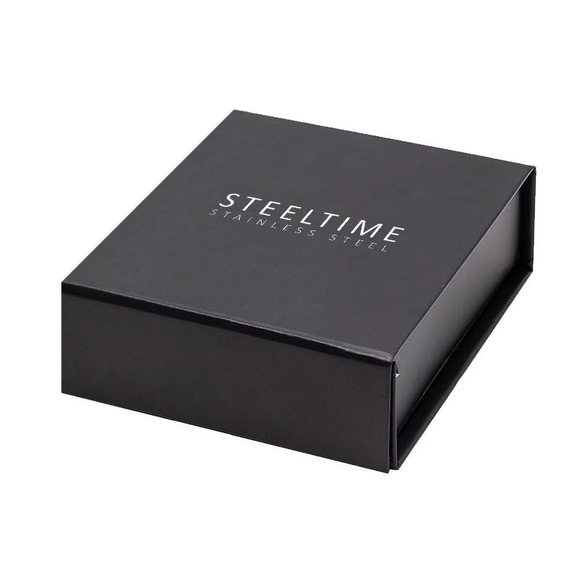 SteelTime Men's Stainless Steel XL Classic Cuban Link Bracelet