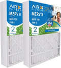 16X25x4 Air Filter MERV 8 matching FC100A1029 EXPXXFIL0016 Furnace Filter 2 Pack