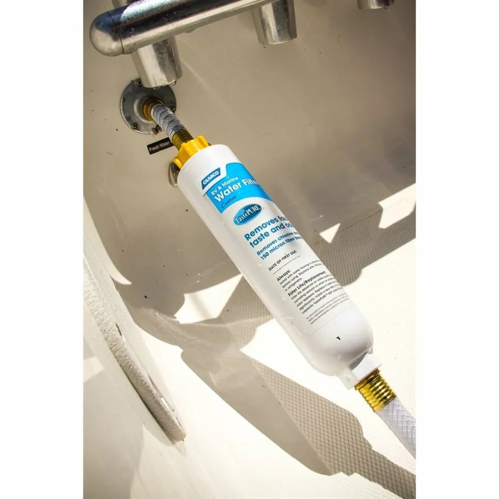 Camco 40646 - TastePURE KDF 2.5 GPM White liquid Filter