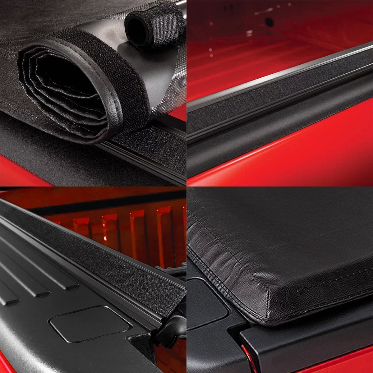 DNA Motoring TTC-RU-043 for 2015 to 2019 Chevy Colorado/GMC Canyon 5 Ft Short Bed Roll-Up Soft Vinyl Tonneau shield 16-18
