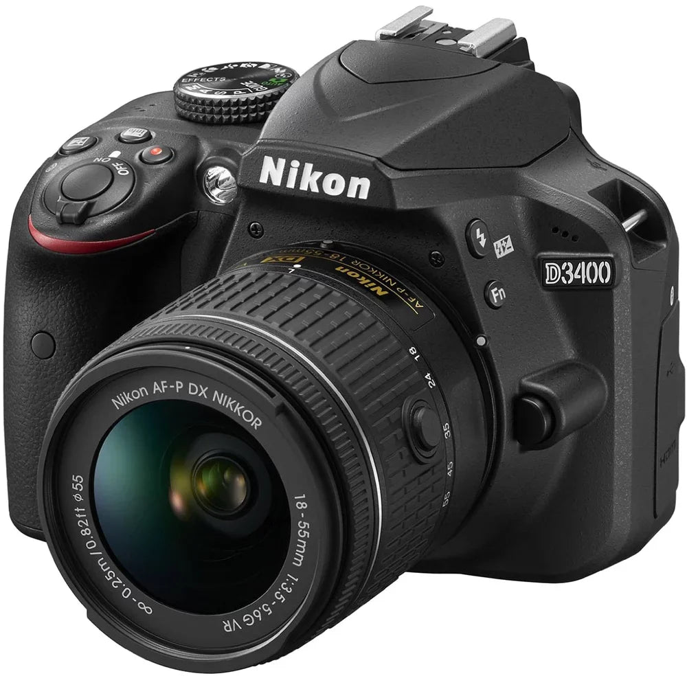 Restored  D3400 24.2 MP DSLR Camera with 18-55mm VR Lens Kit 1571B (Black) (Refurbished)