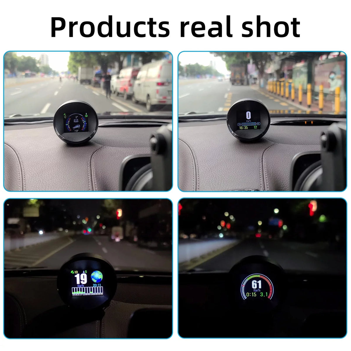 Andoer Digital Inclinometer Level & Angle Gauge, Head Up Display Speedometer for Cars, SUVsGP11