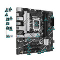 PRIME B760M-A D4  B760 (LGA 1700)(13th and 12th Gen) mATX motherboard, PCIe 4.0, two M.2 slots, Realtek 2.5Gb Ethernet, DisplayPort, Dual HDMI, SATA 6 Gbps, rear USB 3.2 Gen 2, front USB 3