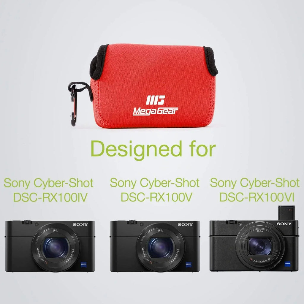 MegaGear  Cyber-shot DSC-RX100 VII, DSC-RX100 VI, DSC-RX100 V, DSC-RX100 IV, DSC-RX100 III, DSC-RX100 II Neoprene Camera Case