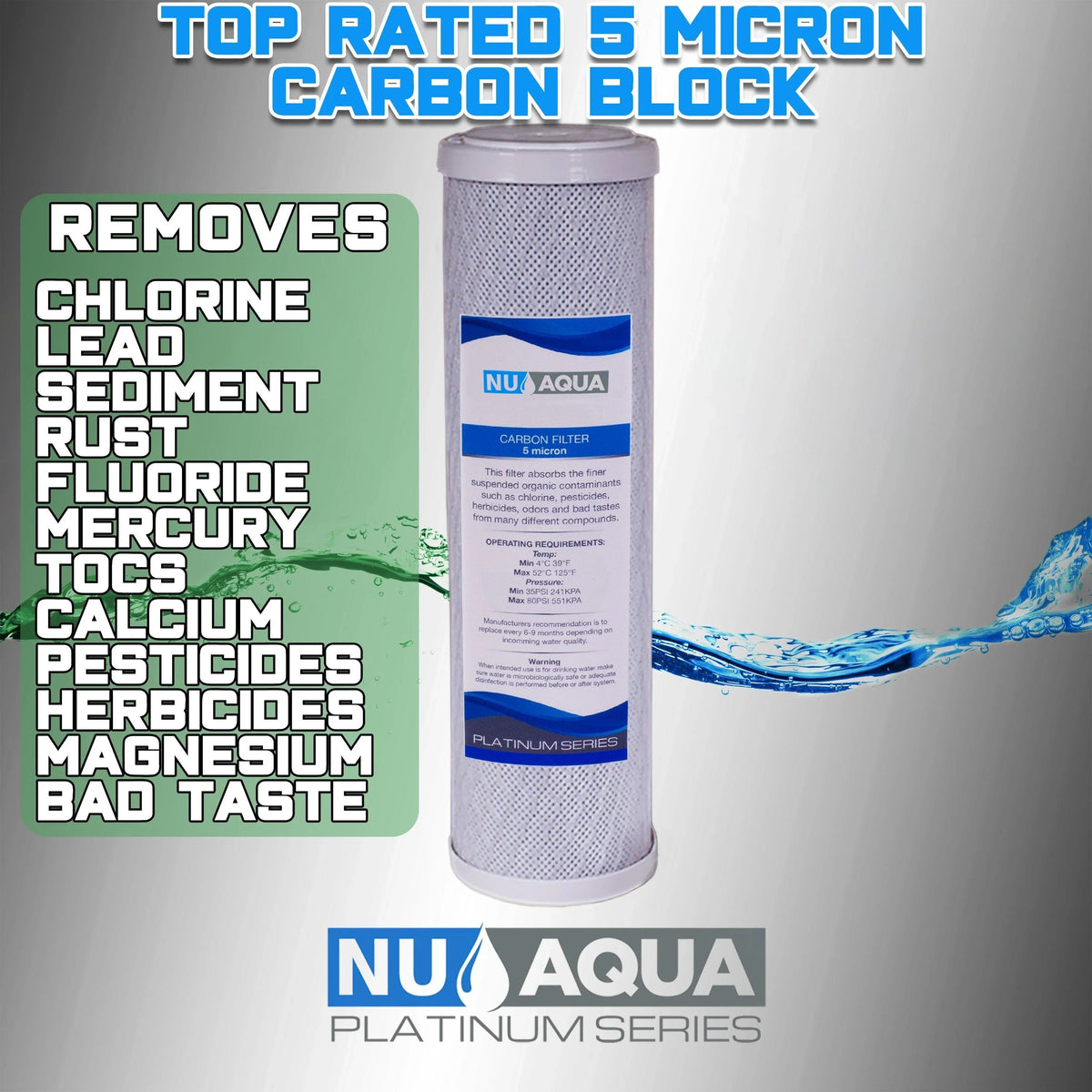 NU Aqua 1 Stage Countertop moisture Filtration System