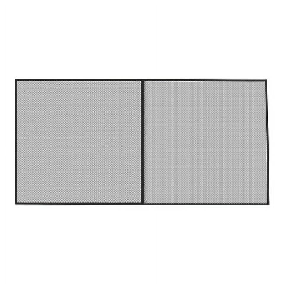 Pure Garden Garage Screen Door - Mesh Mosquito Net to shield 2-Car Garages, Black  7.45 Lbs (1 Pack)
