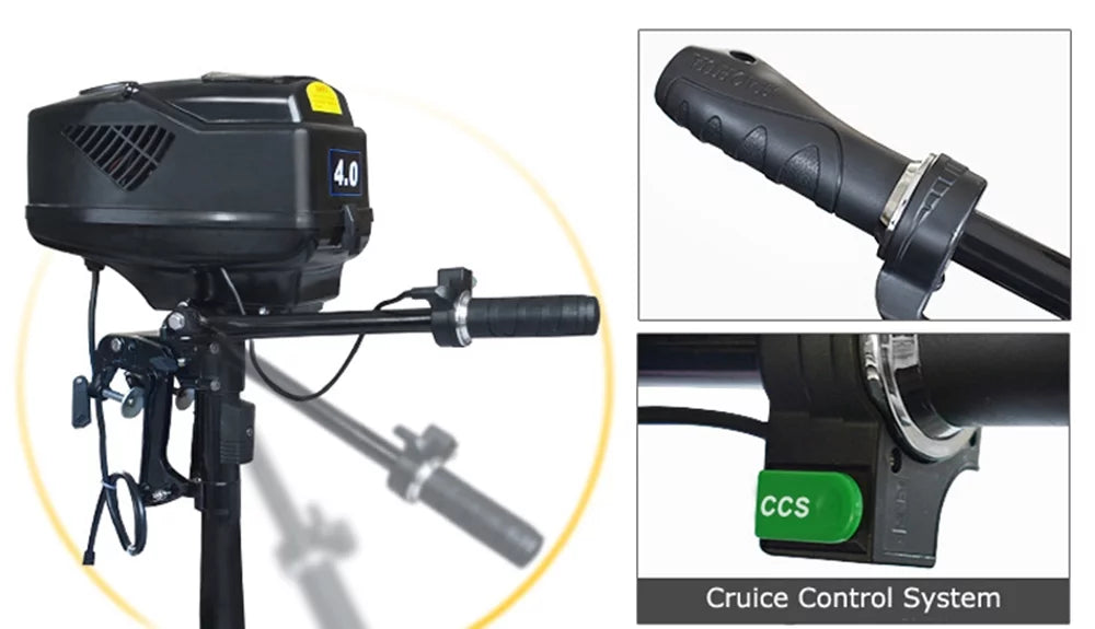 Techtongda 48V 4HP Electric Outboard Trolling Motor Fishing vessel Engine Brushless Motor