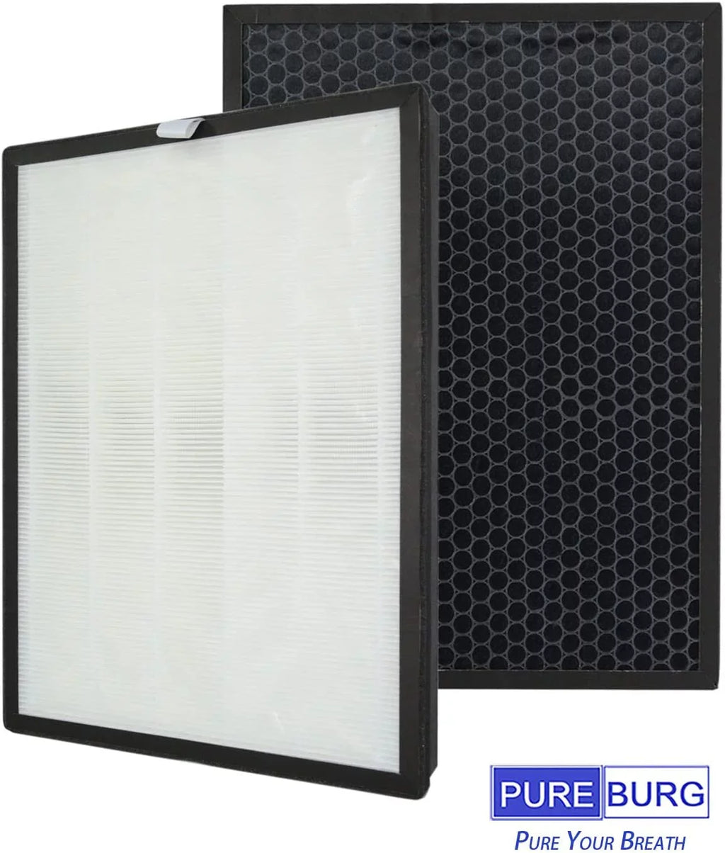 PUREBURG 2-Pack Replacement High efficiency 3-in-1 HEPA Filters matching with  ,BKJ-33