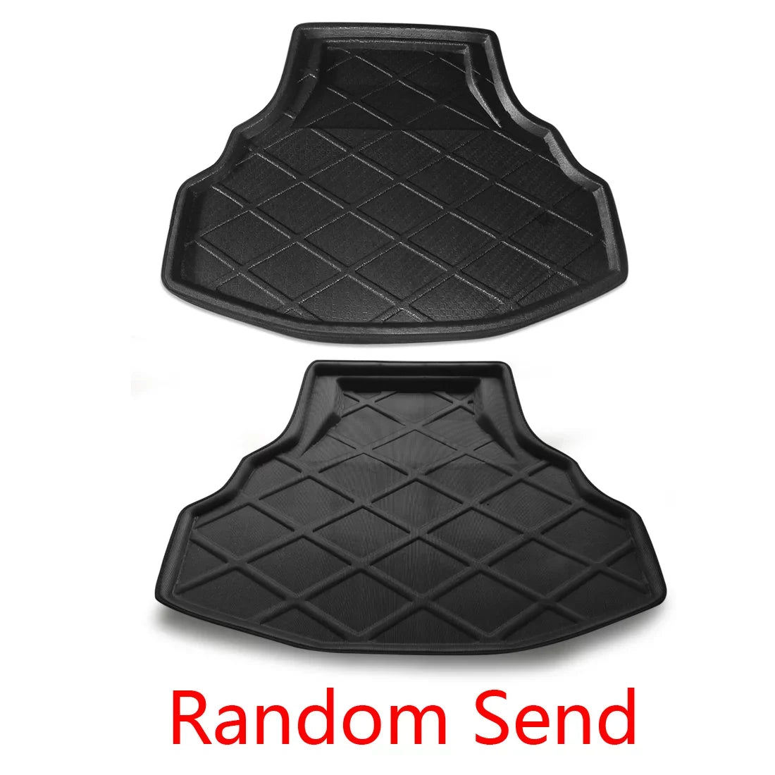 Unique Bargains Black Rear Trunk Tray Boot Liner Cargo Floor Mat shield for Honda Accord 8 08-12