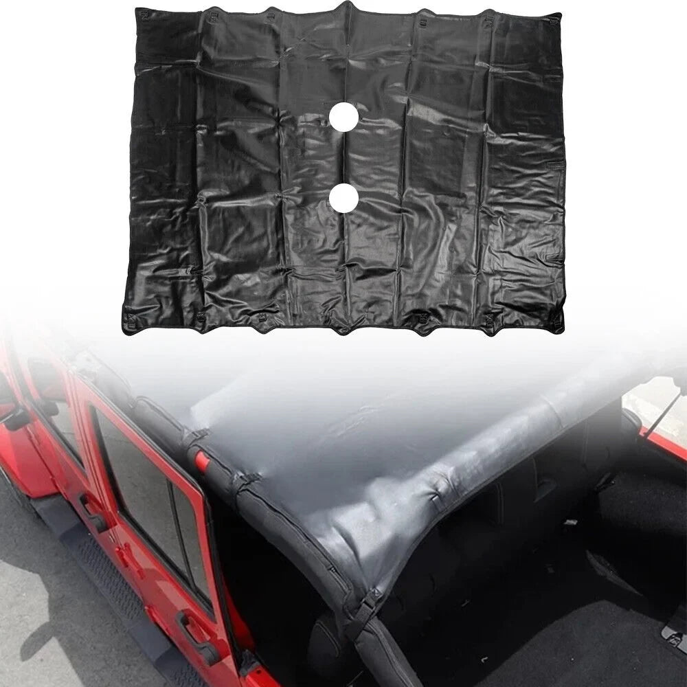 Paddsun For Jeep Wrangler JK JKU 07-2018 Waterproof Leather Sunshade Top Roof wrap