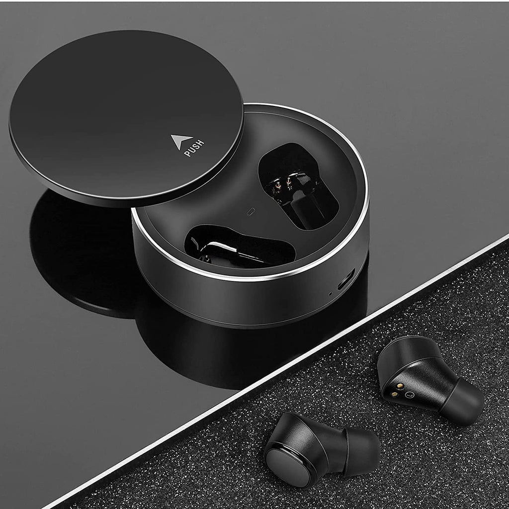 UrbanX X7 Sports True Wireless Earbuds 5.0 IPX5 Waterproof Touch Control Earbuds with Mic Earphones in-Ear Deep Bass Built-in Mic Bluetooth Headphones For  Xperia 1 III - Black