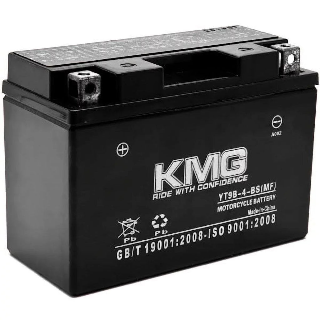 KMG YT9B-4-BS Battery appropriate with Yamaha 700 YFM70R Raptor 2006-2012 Sealed Maintenance Free 12V Battery High Performance SMF OEM Replacement Powersport Motorcycle ATV Snowmobile Watercraft