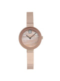 Movado Bold 28mm Rose Gold Tone Steel MOP Dial Quartz Ladies Watch 3600628