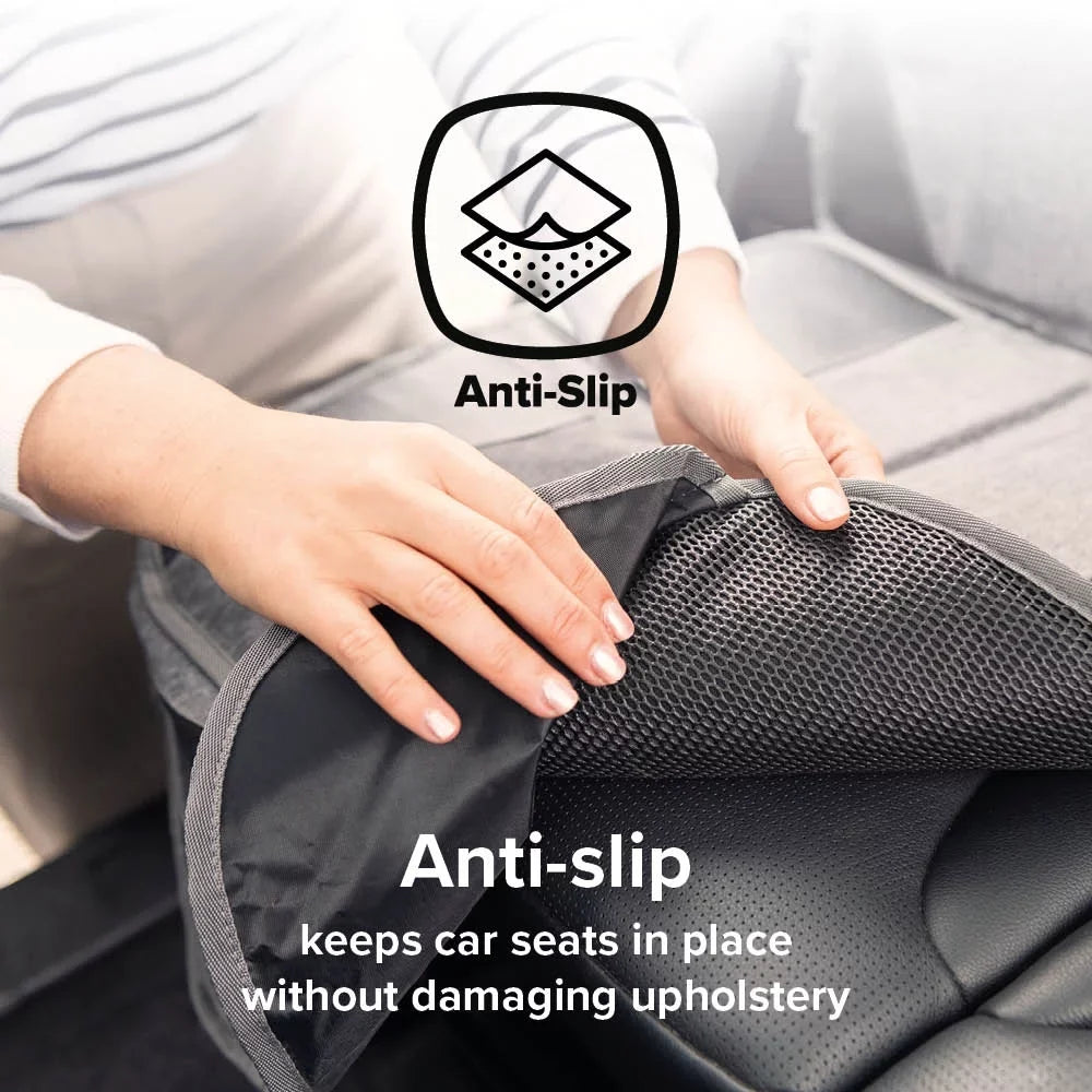 Diono Ultra Mat Car Seat Protector, Crash Tested, aqua immune, Gray