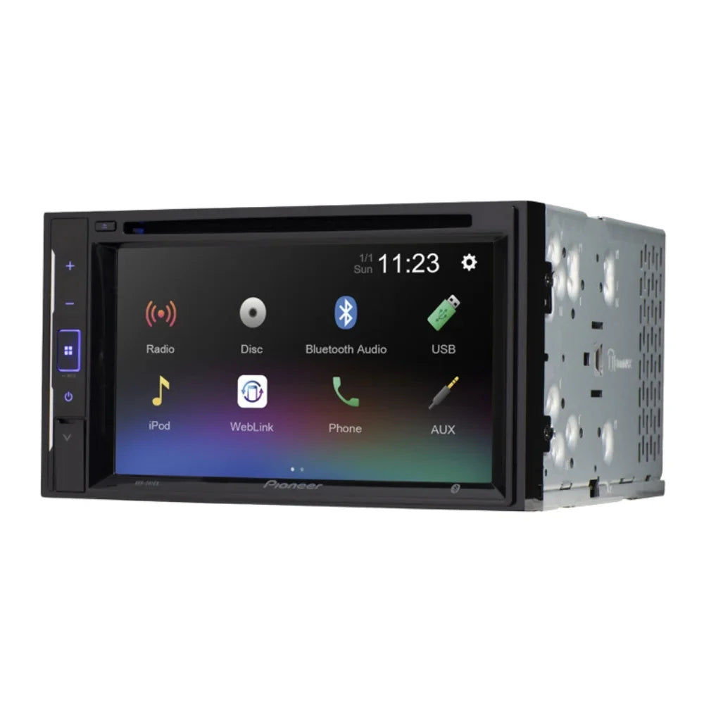 KIT4746 Bundle for 1998-2001  Explorer 2 Door W/ Pioneer AVH-241EX Double DIN Car Stereo with Bluetooth/Backup Camera/Installation Kit/in-Dash DVD/CD AM/FM 6.2" Touchscreen Digital Media Receiver