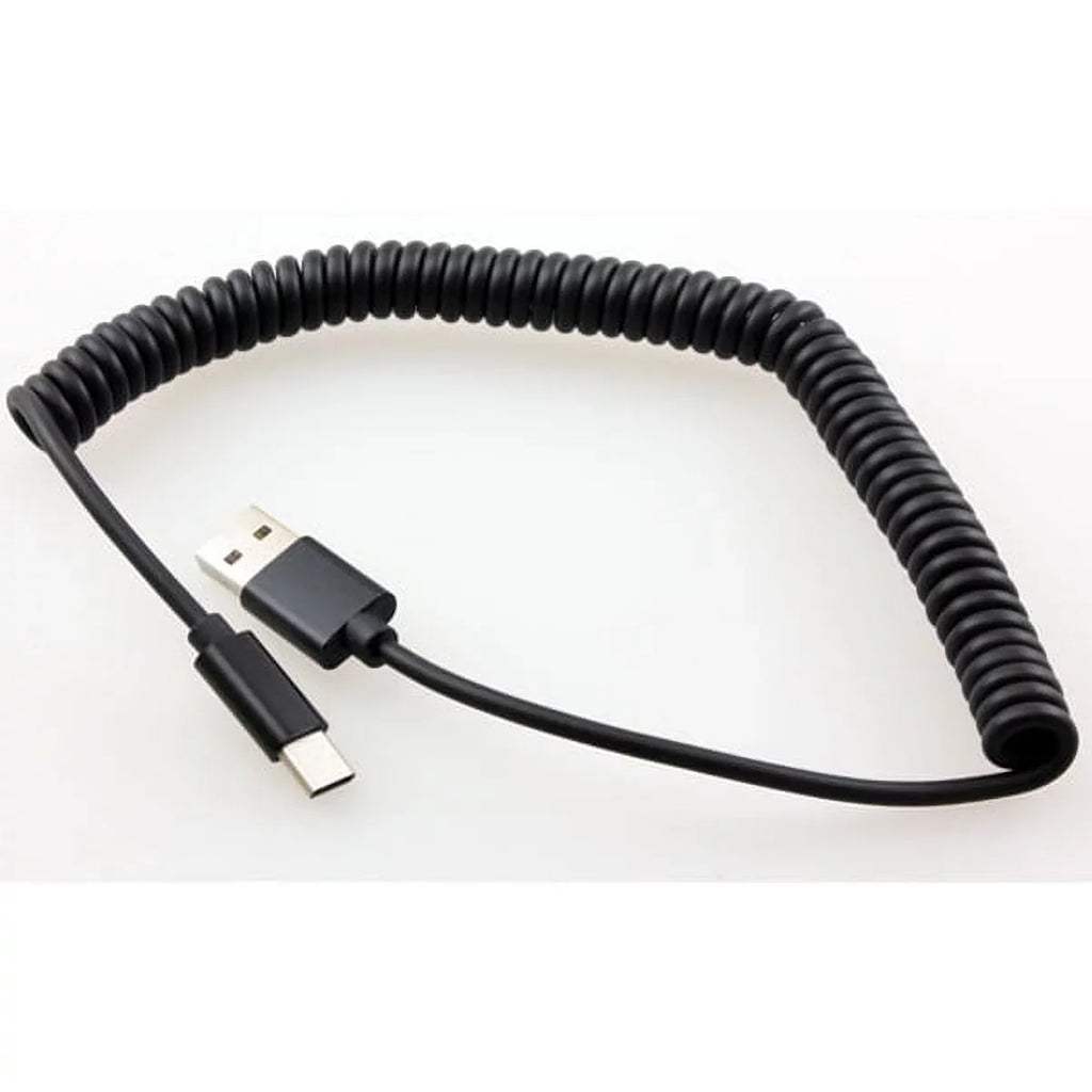 Type-C Coiled USB Cable w 2-Port USB 36W Fast Car Charger M1Y for  Galaxy Tab S3 9.7 S9 Plus, S8+ S8, S10e S10 Plus active 5G Note 9 8 10 Plus A9 A50 A20 A10e - Sonim XP8 XP3