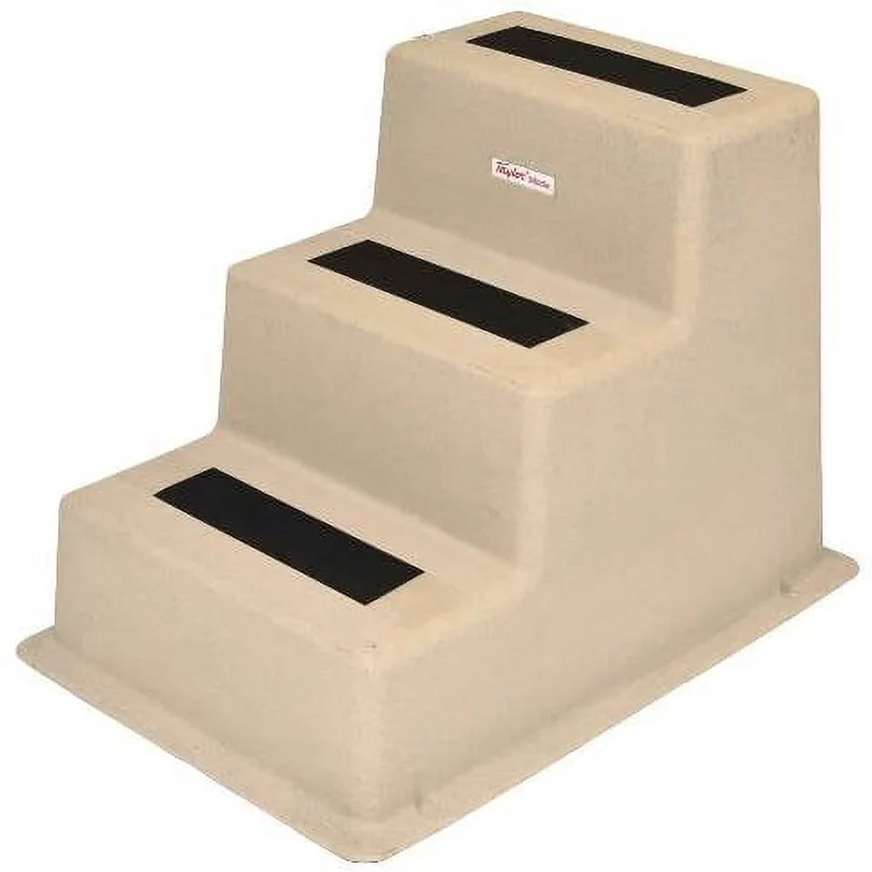 Taylor Made craft Dock Step 44300 | Triple Tread Sandstone Polyethylene