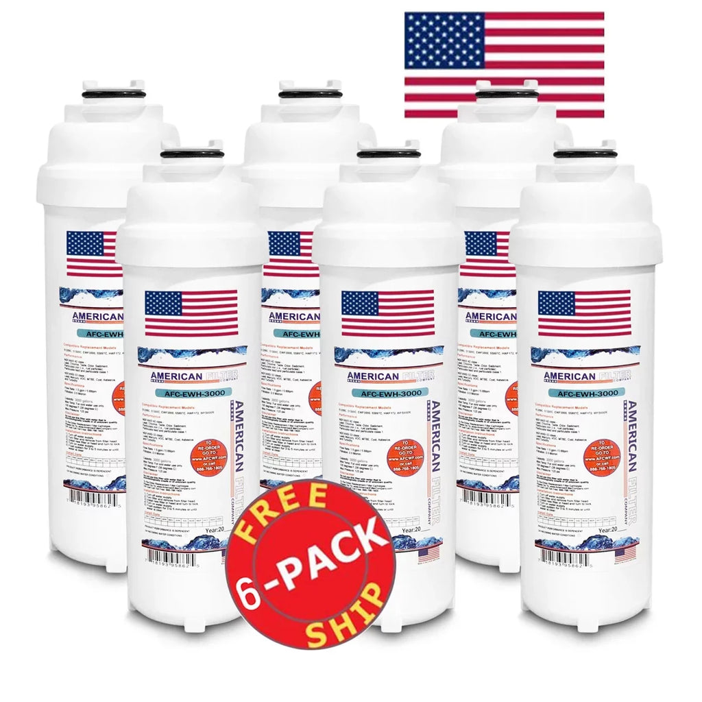 AFC Brand , liquid Filters , Model # AFC-EWH-3000 , matching with WaterSentry® LZSDWSSK - 6 Pack - Made in U.S.A.