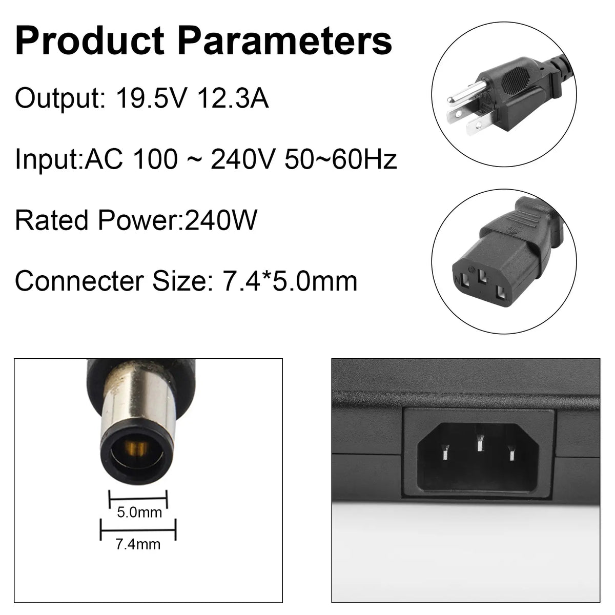 AC Adapter Charger PA-9E GA240PE1-00 For  Alienware 15 17 R3 R4 R1 R2 R3 X51