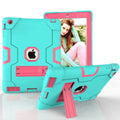iPad 2 Case,iPad 3 Case,iPad 4 Case, Allytech Three Layer Shockproof Armor Defender Protective Case protector with Kickstand for iPad 2nd Gen / iPad 3rd Gen / iPad 4th Generation (Aqua/Rosegold)