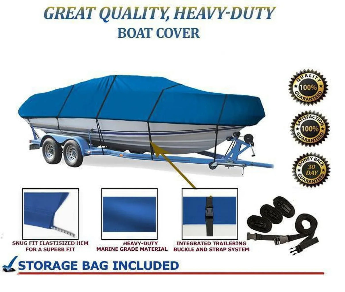BLUE, top-notch superior craft wrap matching for Four Winns Boats Sundowner 195 1987 1992 1993 1994
