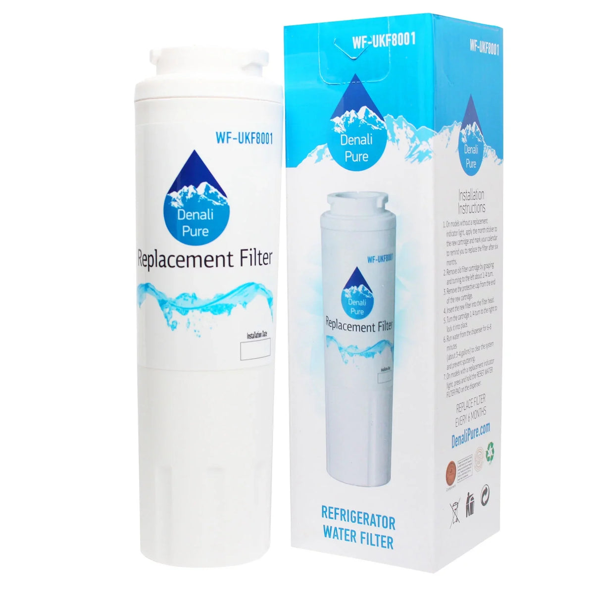 6-Pack Replacement for KitchenAid KFCS22EVBL5 Refrigerator moisture Filter - appropriate with KitchenAid 4396395 Fridge moisture Filter Cartridge