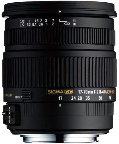 Sigma 17-70mm F2.8-4 DC MACRO HSM Lens - Black
