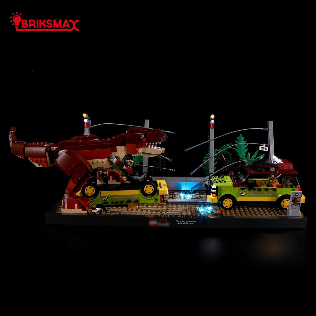 rex Breakout 76956 Building Blocks Model(Not Include the Building Model). BRIKSMAX Led Light Kit for Legos Jurassic World™ T