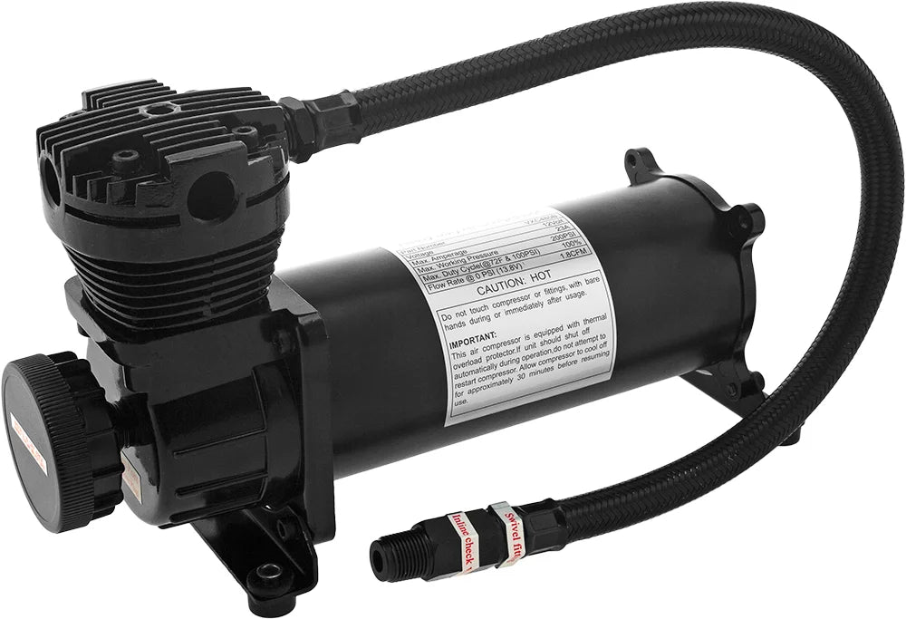 Complete Onboard System- 200psi Air Compressor, 3 Gallon Aluminum Tank, 8 Trumpets.Super Loud dB.Fits Vehicles like Pickup/Jeep VXO4830AB/8124XB. Vixen Horns OCTOPOD Train Horn Kit for Trucks/Car/Semi