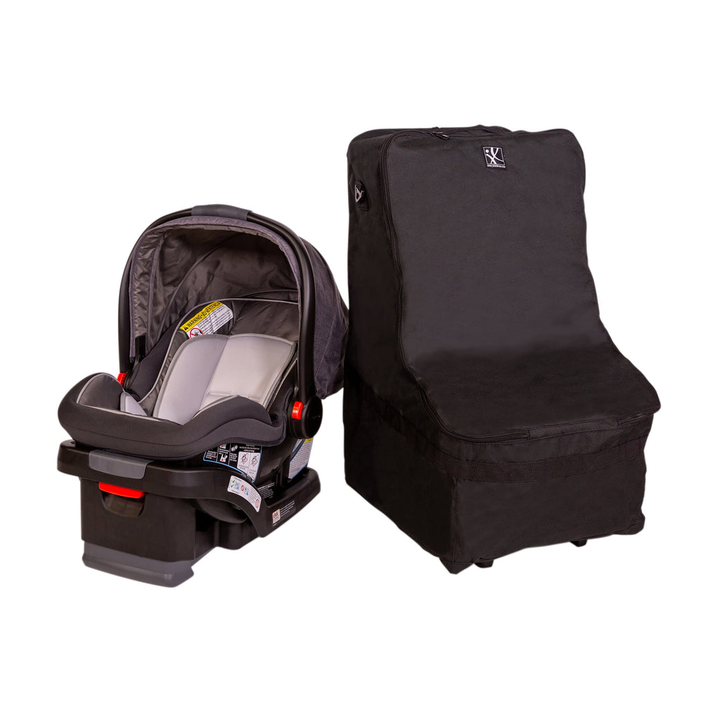 Childress Wheelie Car Seat Travel Bag and Carrier with Wheels, Black. J.L