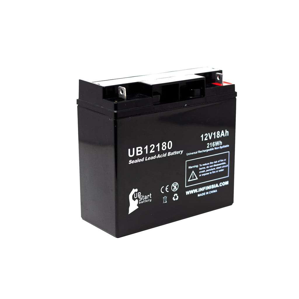 suitable EAGLE PICHER BATTERIES CFMP12V18 Battery - Replacement UB12180 Universal Sealed Lead Acid Battery (12V, 18Ah, 18000mAh, T4 Terminal, AGM, SLA)