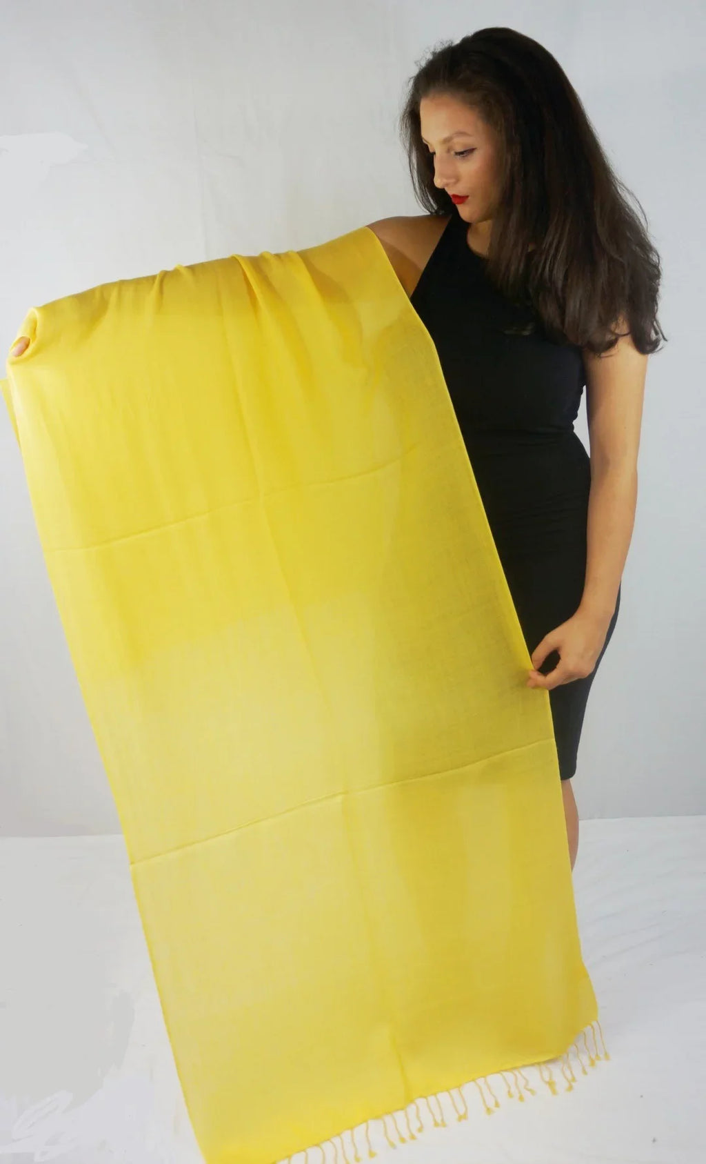 Fancy Shawl/Sheer Shawl/Summer Shawl/aqua Pashmina Shawl/Light weight Shawl/Evening Shawl/Pashmina Shawl/Scarf/Scarves (Marigold Yellow Regular Shawl)